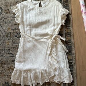 Aritzia - white linen dress